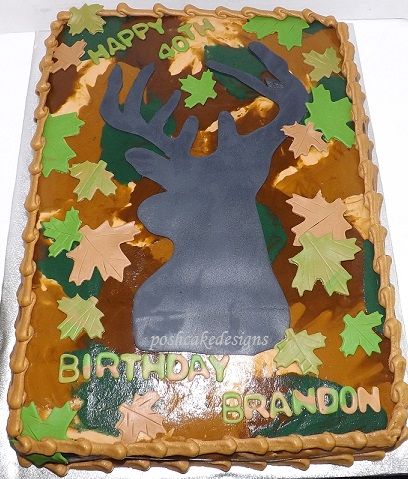 Deer Hunting Sheet Cake Ideas