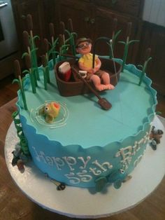 Fishing Birthday Cake