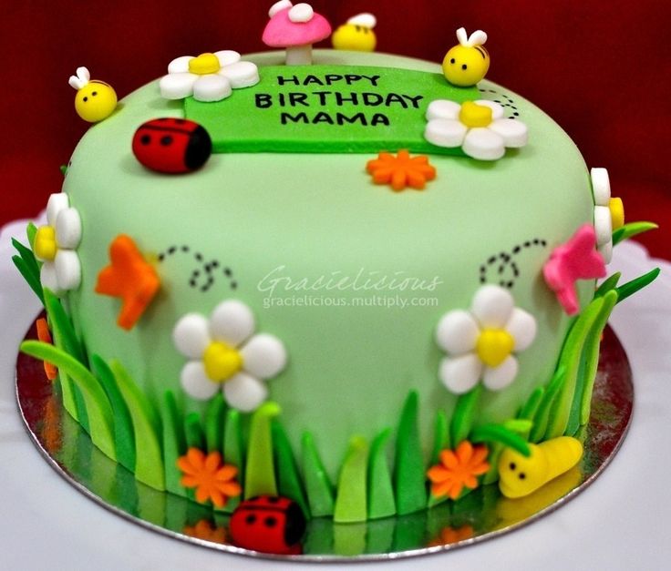 Flower Garden Birthday Cake