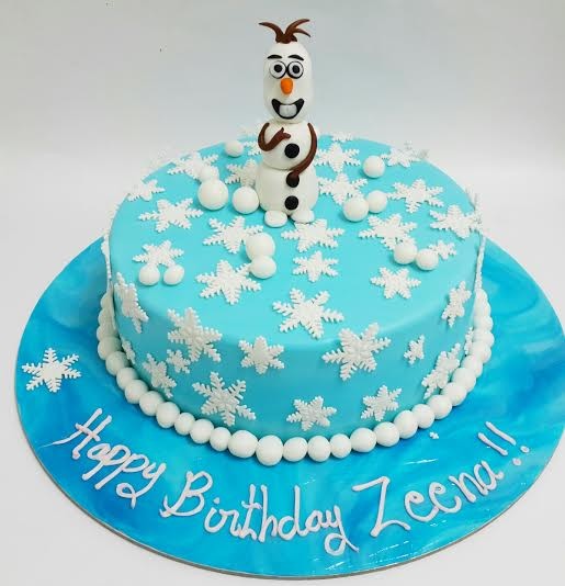 Frozen Birthday Cakes Cartoon