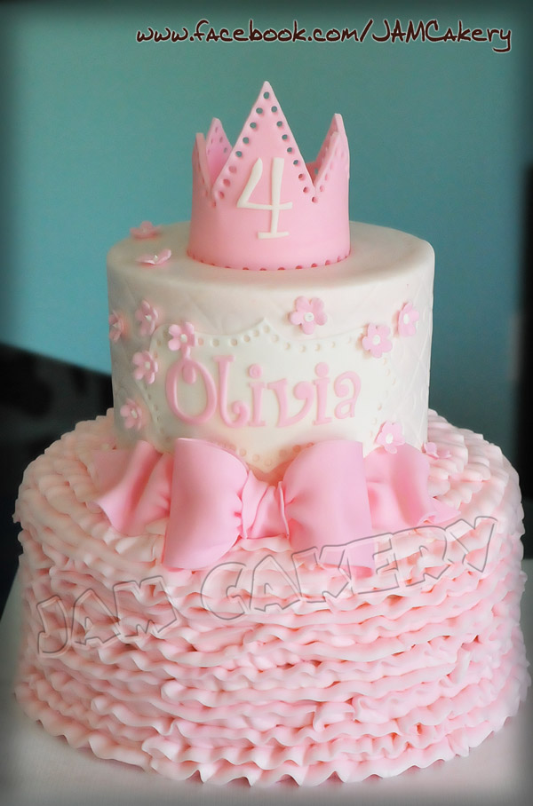 Little Girl Princess Birthday Cake