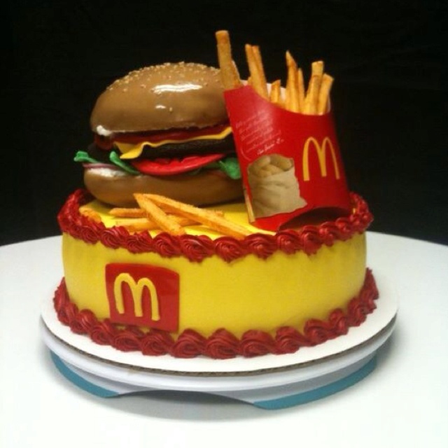 McDonald's Birthday Cake