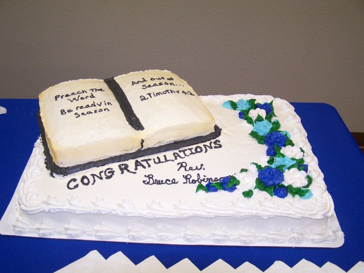 Pastor Ordination Cake Ideas