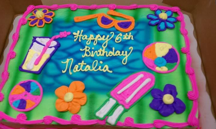 Summer Birthday Sheet Cake