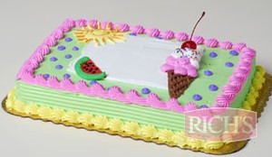 Summer Sheet Cake Decorating Ideas