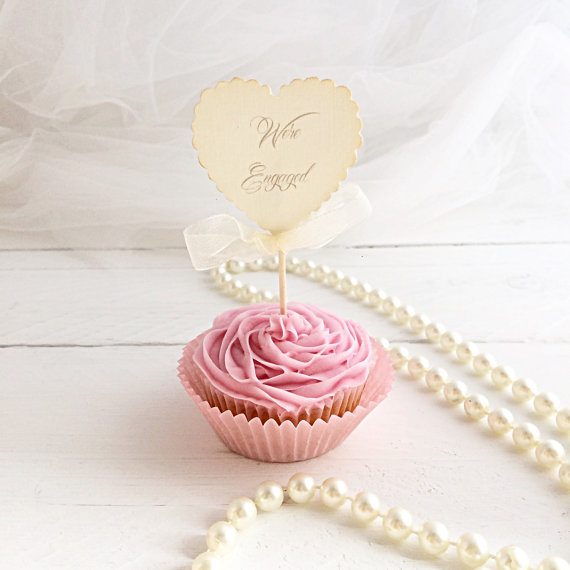 Wedding Ring Cupcake Picks