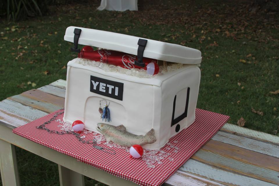 Yeti Cooler Grooms Cake