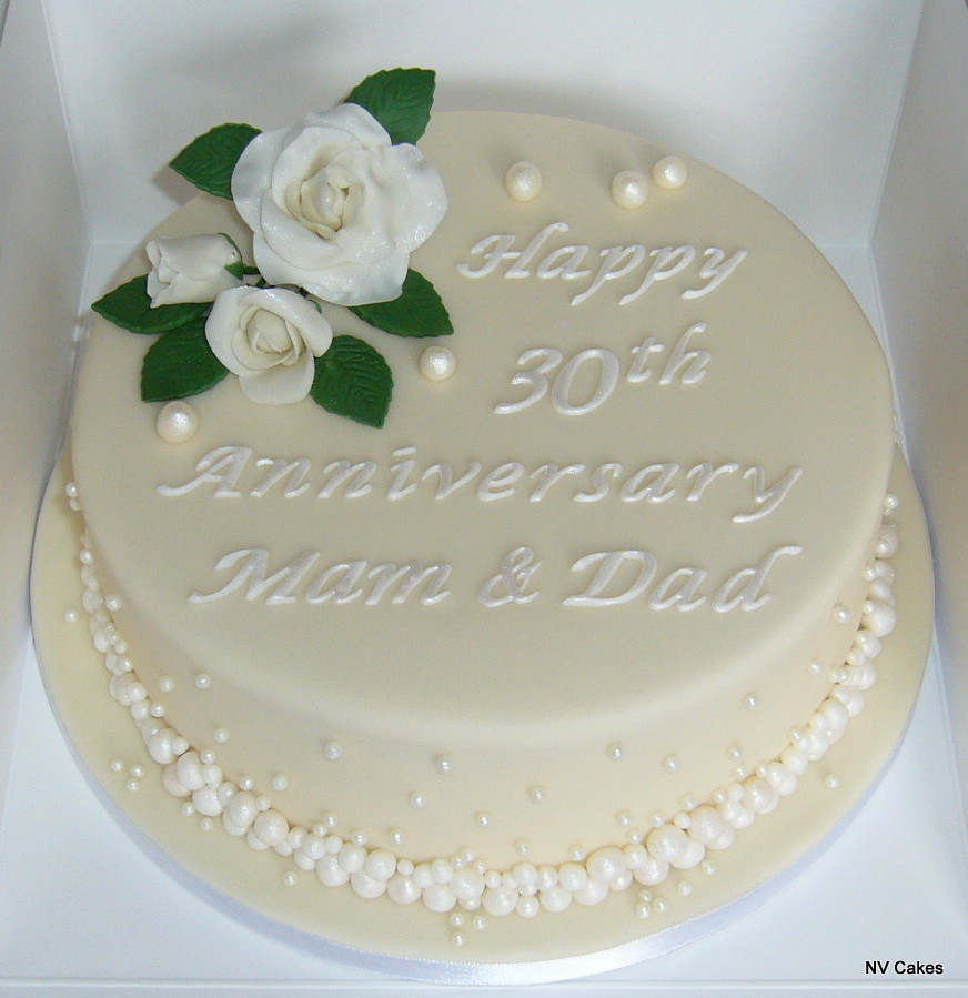 30th Wedding Anniversary Cake