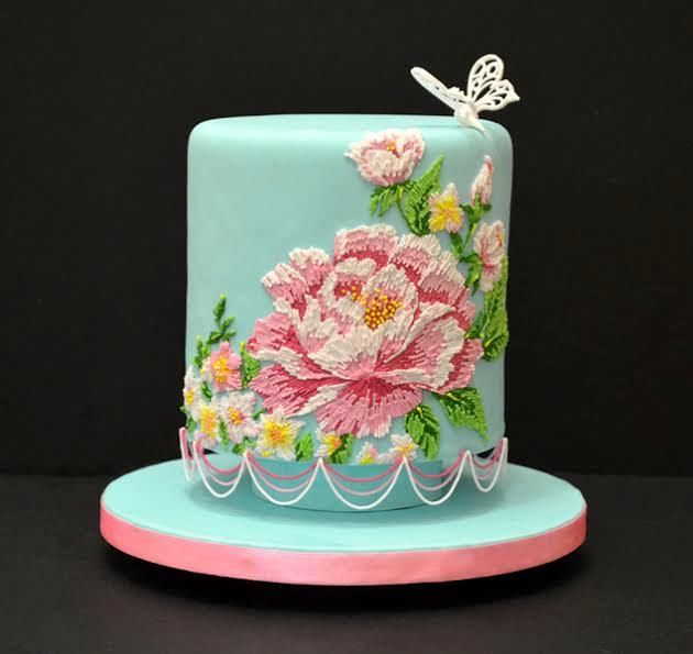 Beautifully Decorated Cake