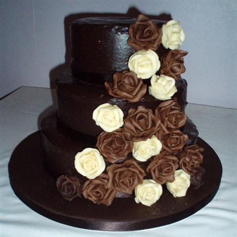 Big Chocolate Wedding Cake