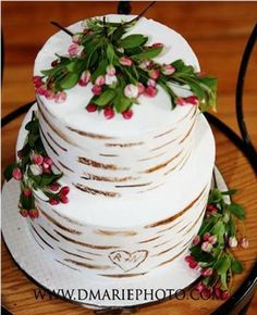 Birch Tree Wedding Cake