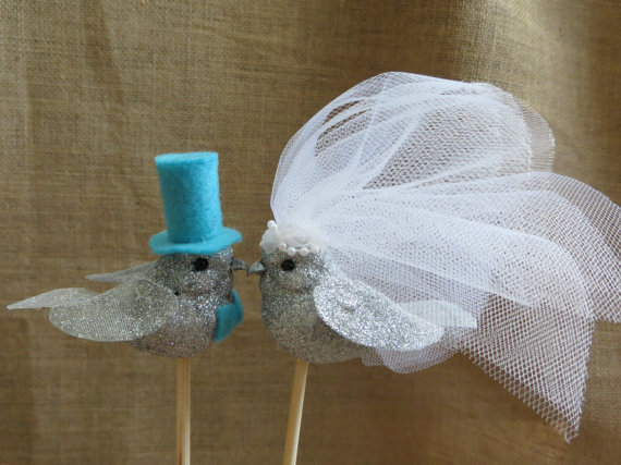 Bird Wedding Cake Toppers