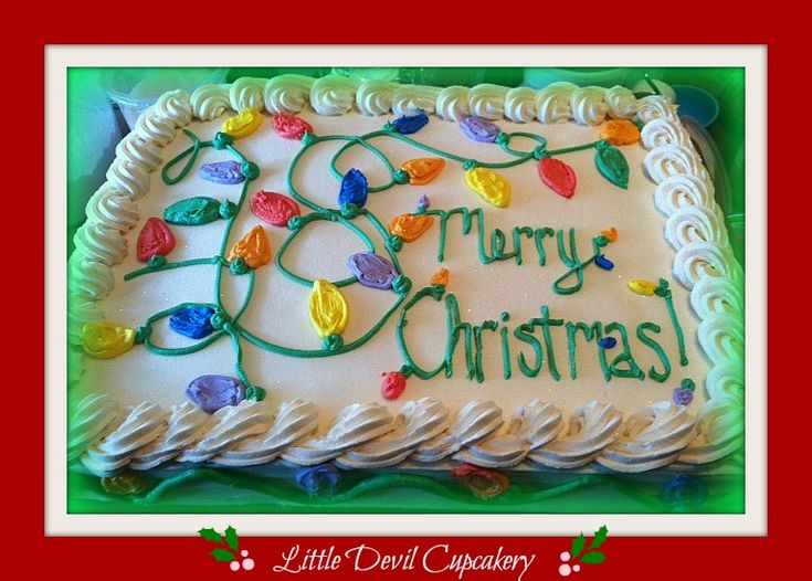 11 Photos of Christmas Cakes 1 2 Sheet