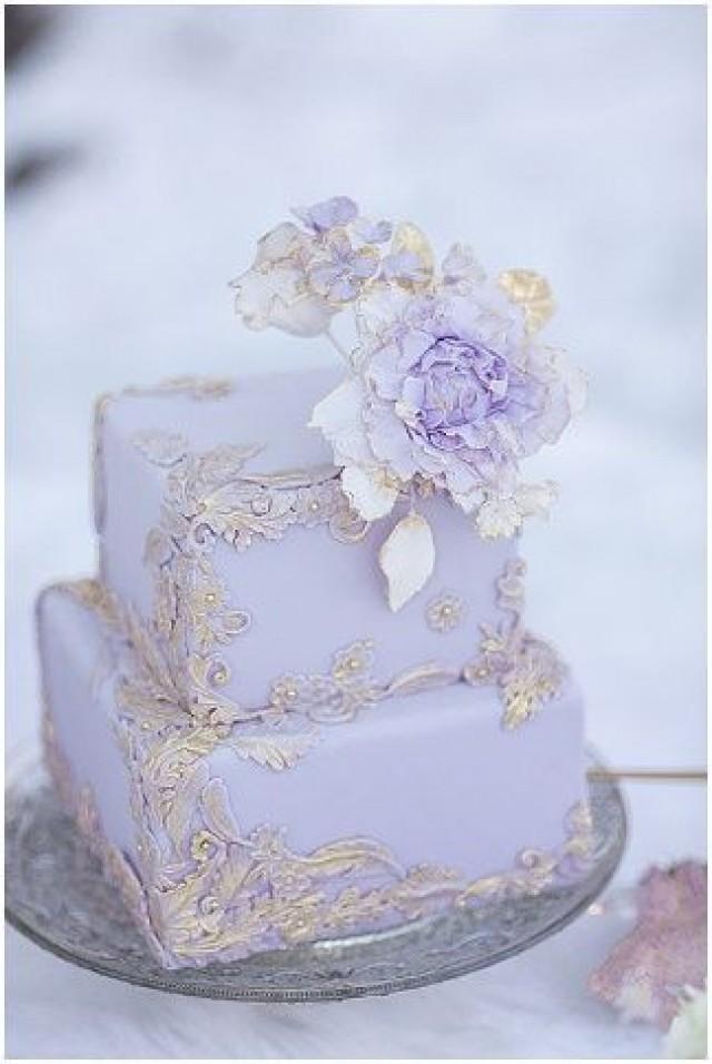 Cinderella Lavender Wedding Cakes