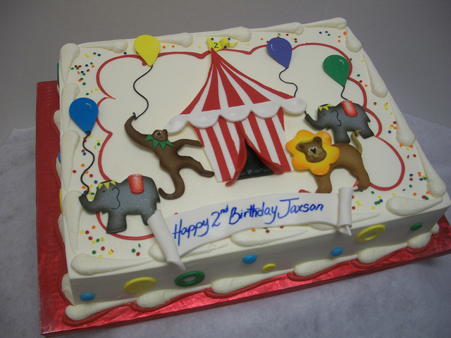 Circus Sheet Cake