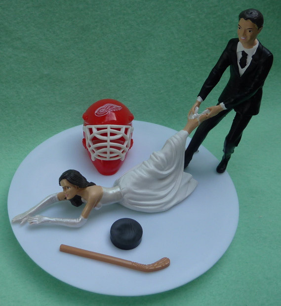 Detroit Red Wings Wedding Cake Topper