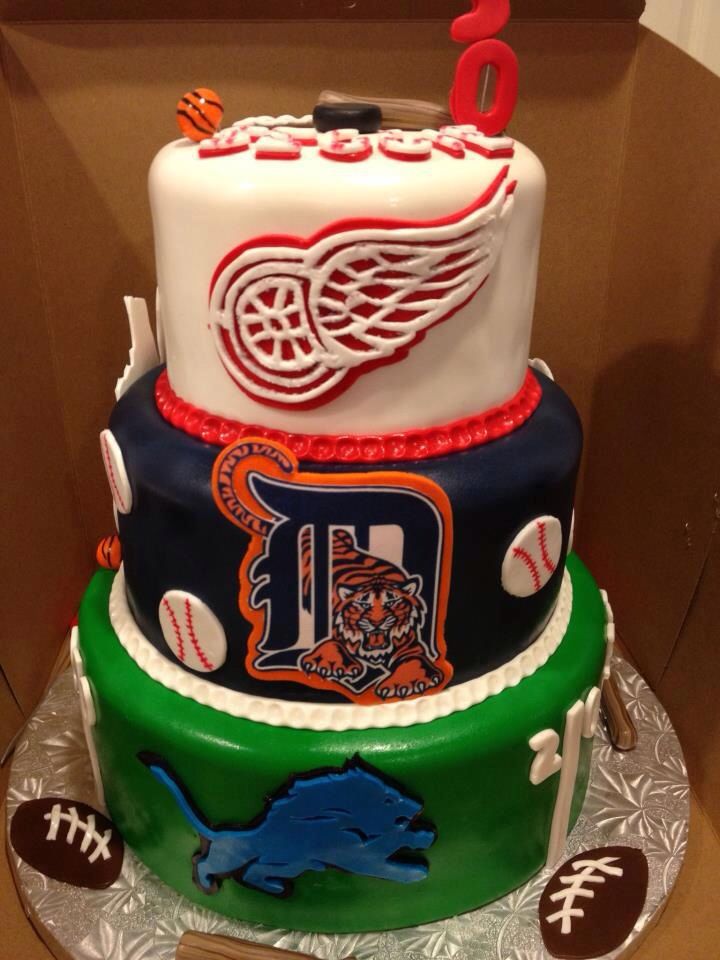 8 Photos of Detroit Red Wings Groom's Cakes