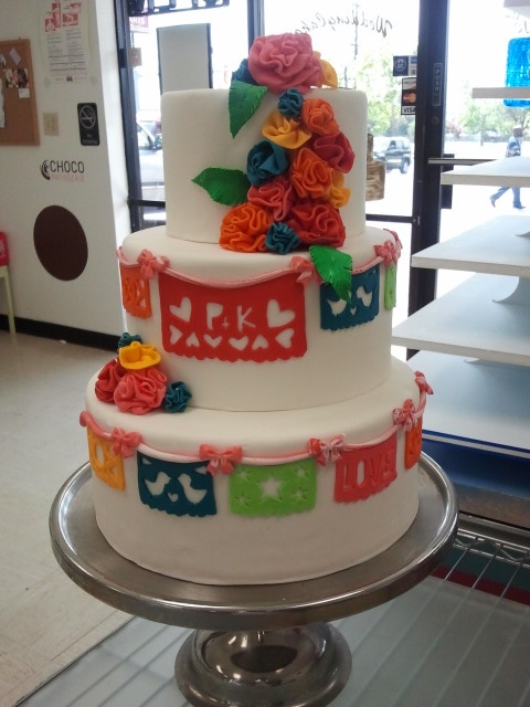 Fiesta Wedding Cake