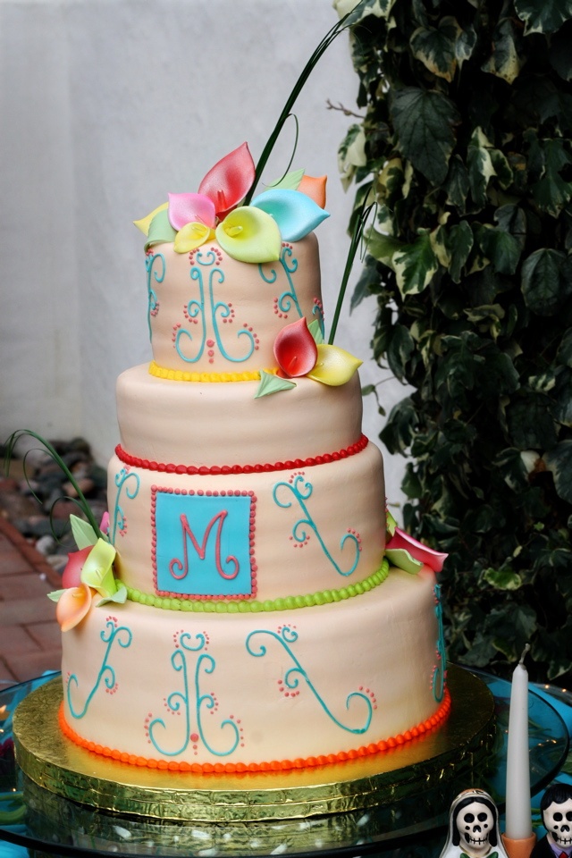 Fiesta Wedding Cake