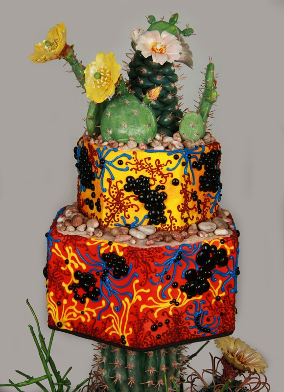 Fiesta Wedding Cake