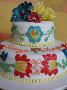 Fiesta Wedding Cake