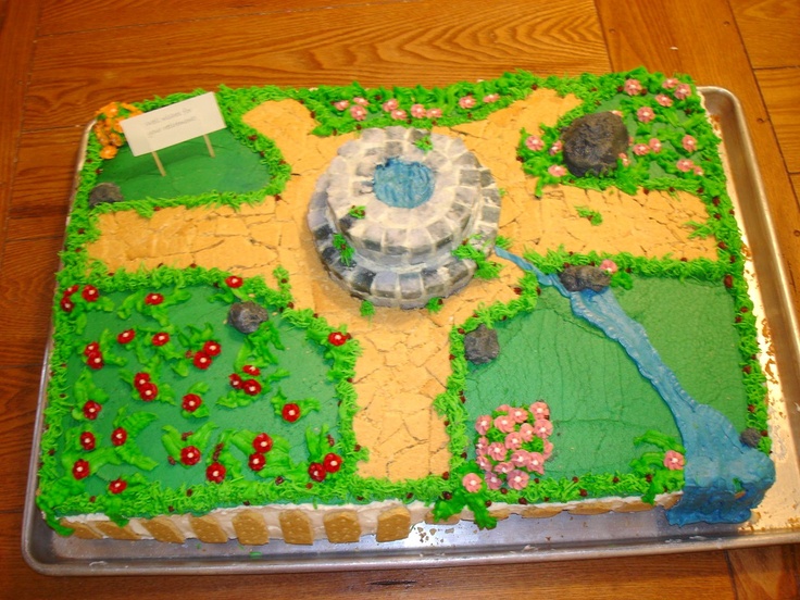 Garden Retirement Cake