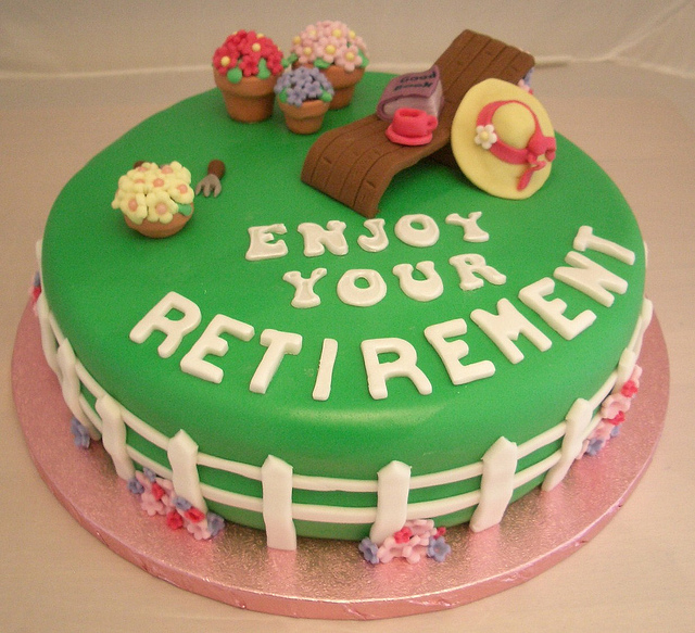 Gardening Retirement Cake