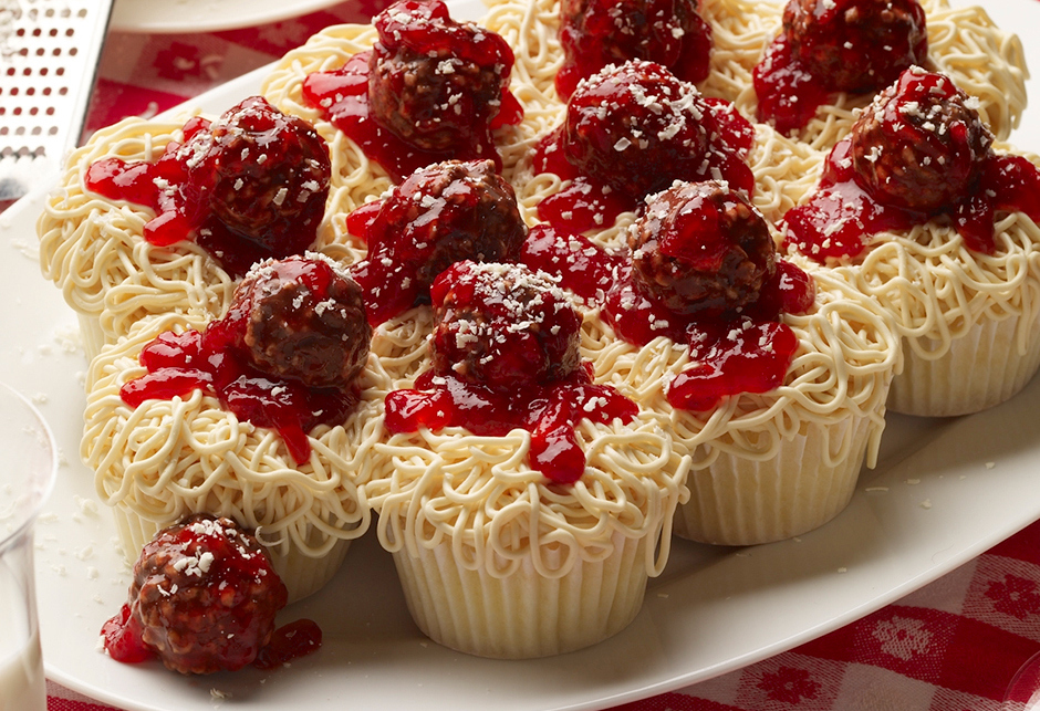 Hello Cupcake Spaghetti and Meatballs