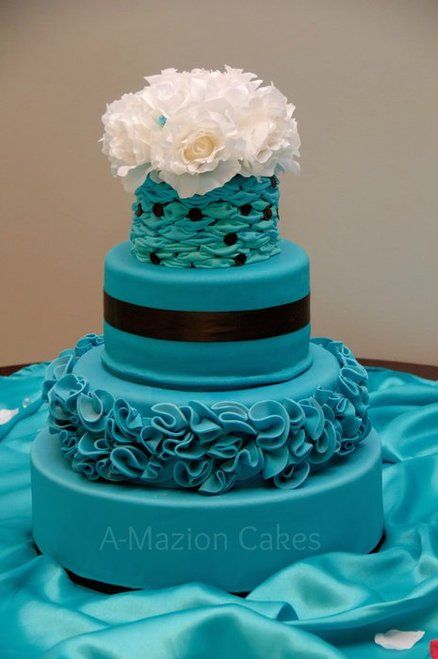 11 Photos of Malibu Blue Decorations For Cakes