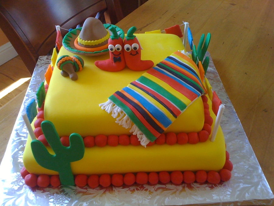 Mexican Fiesta Birthday Cake Ideas