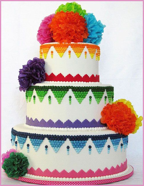 Mexican Wedding Fiesta Cake