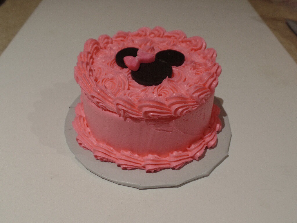 7 Minnie Mouse Buttercream Smash Cakes Photo Minnie Mouse 1st