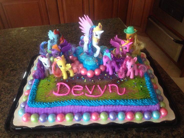 My Little Pony Sheet Cake