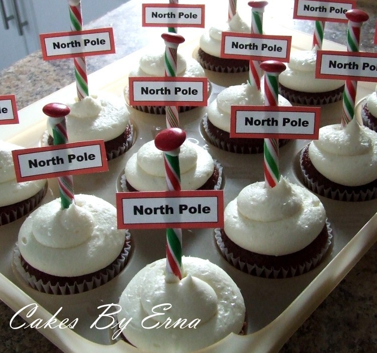 North Pole Cupcakes