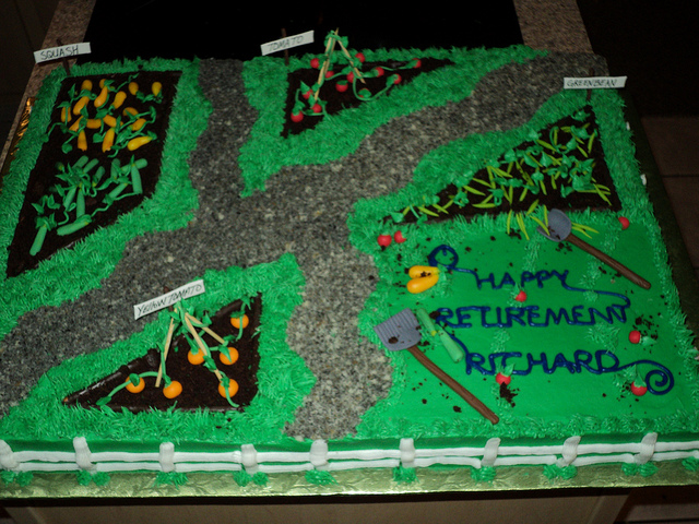 Pinterest Gardening Retirement Cakes