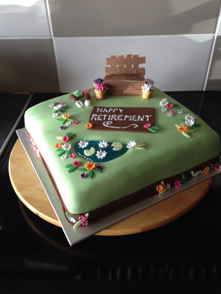 Retirement Sheet Cake Garden