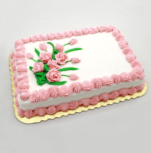 Sheet Cakes with Roses