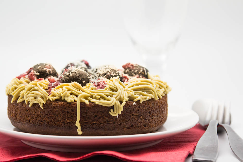 Spaghetti & Meatballs Cake