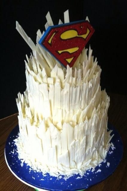 Superman Groom Wedding Cake