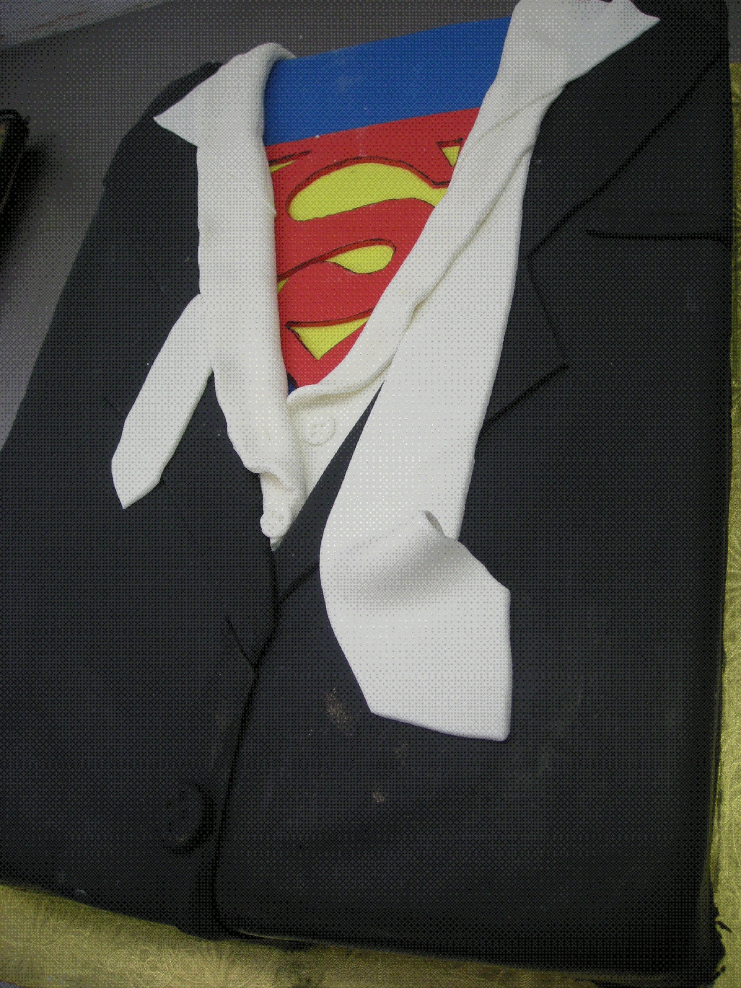 Superman Grooms Cake