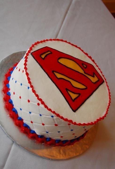 Superman Grooms Cake