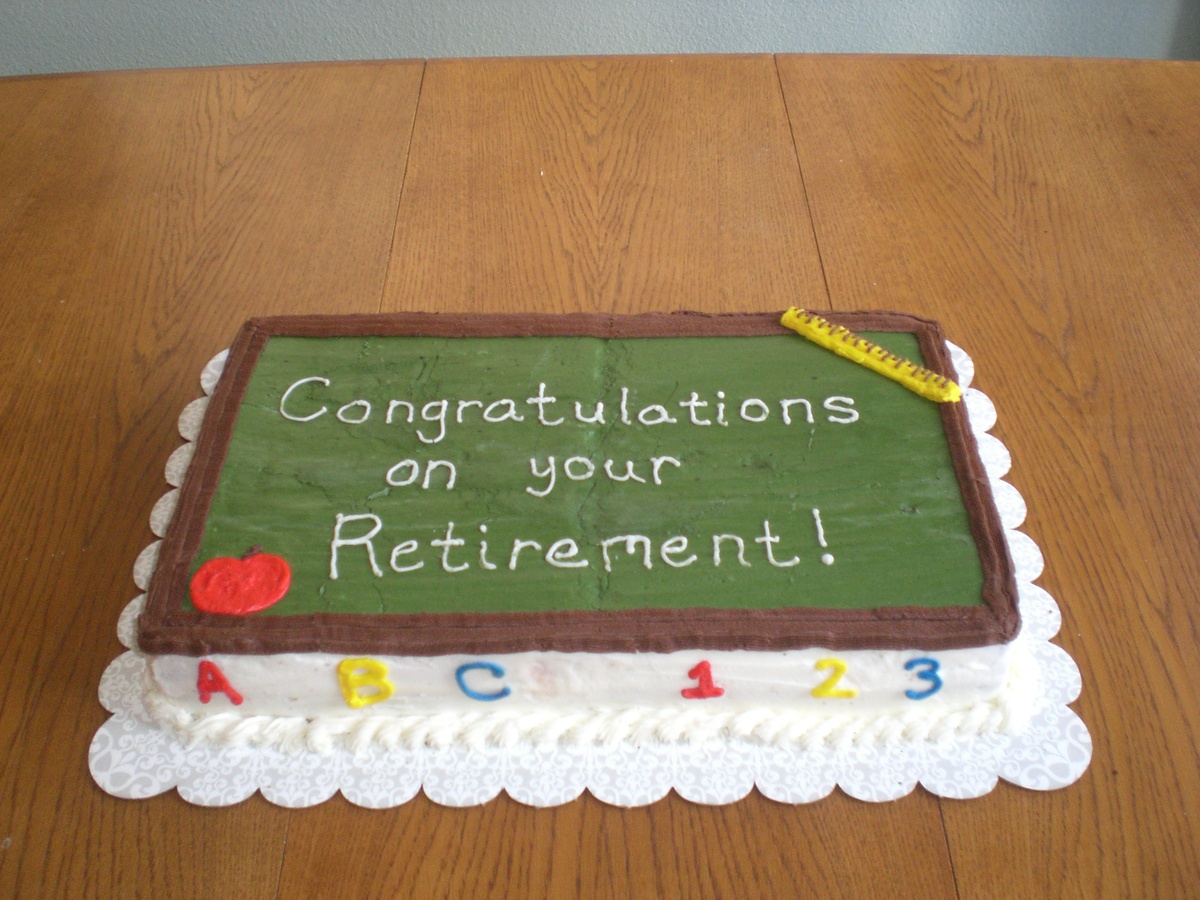 Teacher Retirement Cake