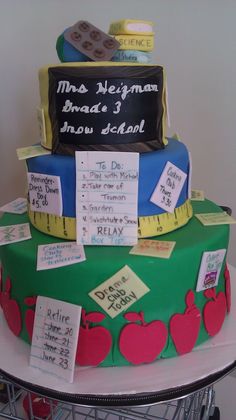 Teacher Retirement Cake