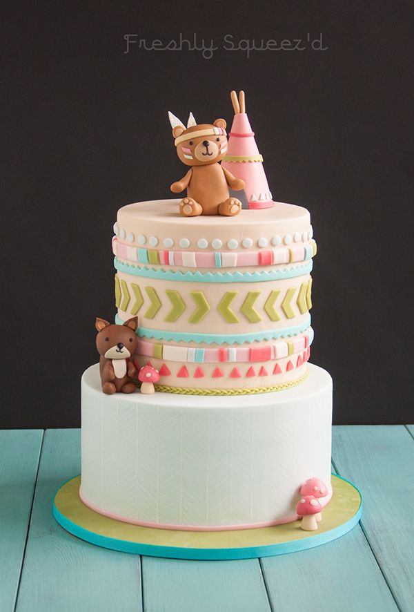 Tribal Baby Shower Cakes