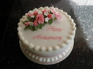 40th Wedding Anniversary Cake