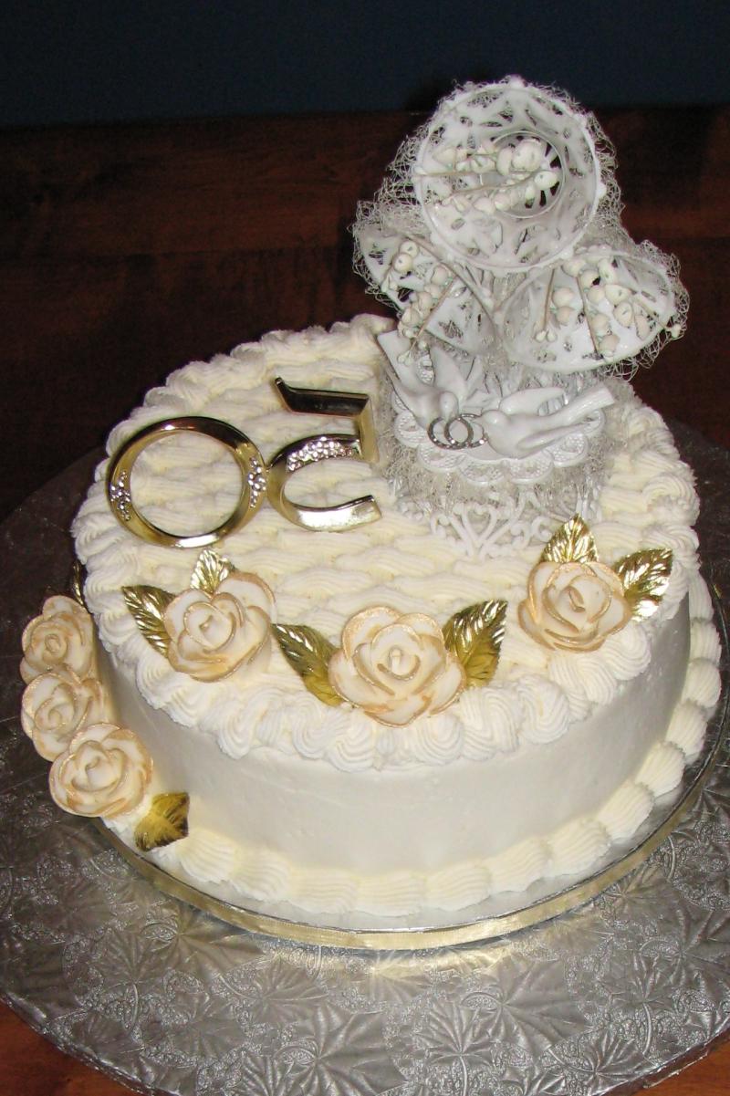 50th Wedding Anniversary Cake