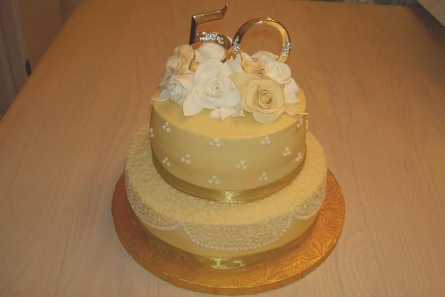 50th Wedding Anniversary Cake