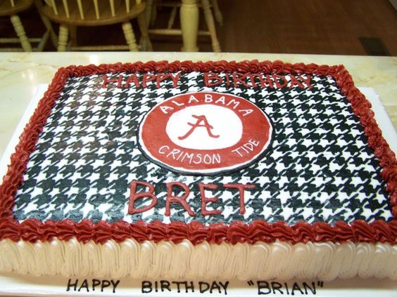 Alabama Football Houndstooth Cake