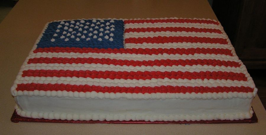 American Flag Cake