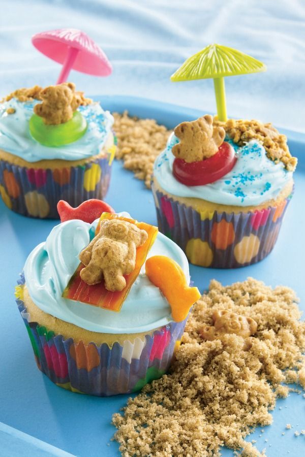 Beach Party Cupcake Idea